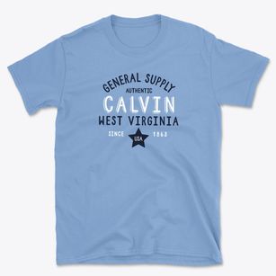 Calvin West Virginia General Supply Basic T-Shirt