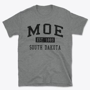 Moe South Dakota Classic Established Basic T-Shirt