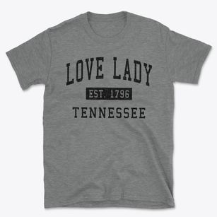 Love Lady Tennessee Classic Established Basic T-Shirt