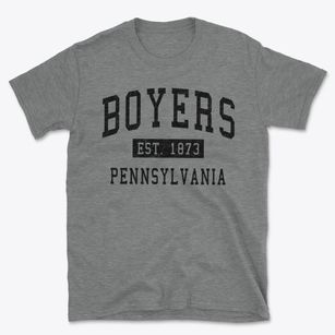 Boyers Pennsylvania Classic Established Basic T-Shirt