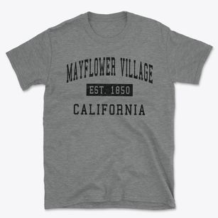 Mayflower Village California Classic Established Basic T-Shirt
