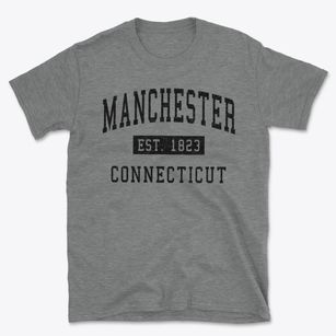 Manchester Connecticut Classic Established Basic T-Shirt
