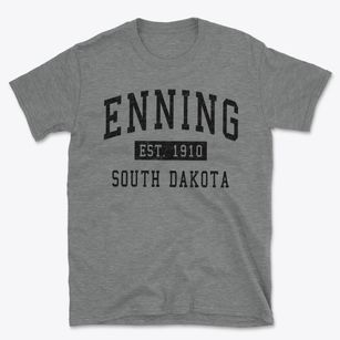 Enning South Dakota Classic Established Basic T-Shirt