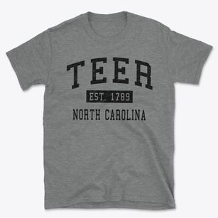Teer North Carolina Classic Established Basic T-Shirt