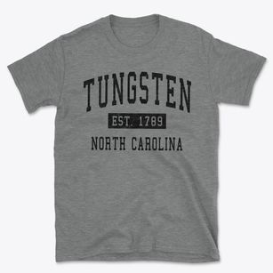 Tungsten North Carolina Classic Established Basic T-Shirt