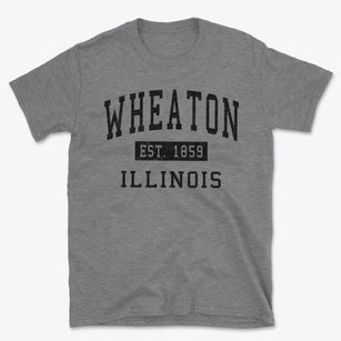 Wheaton Illinois Classic Established Basic T-Shirt