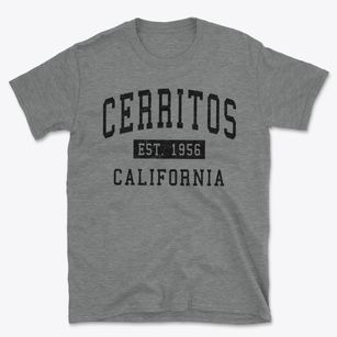 Cerritos California Classic Established Basic T-Shirt