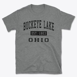 Buckeye Lake Ohio Classic Established Basic T-Shirt