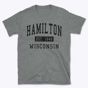 Hamilton Wisconsin Classic Established Basic T-Shirt