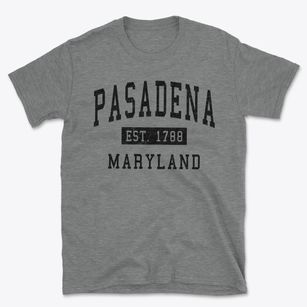 Pasadena Maryland Classic Established Basic T-Shirt