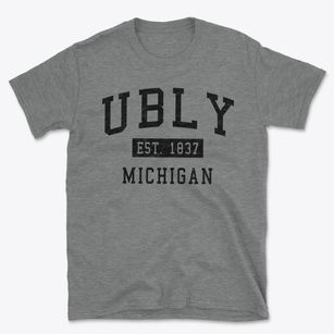 Ubly Michigan Classic Established Basic T-Shirt