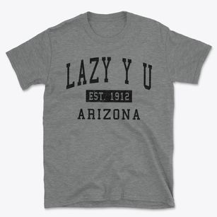 Lazy Y U Arizona Classic Established Basic T-Shirt
