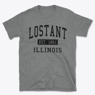 Lostant Illinois Classic Established Basic T-Shirt