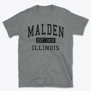 Malden Illinois Classic Established Basic T-Shirt