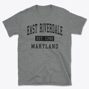 East Riverdale Maryland Classic Established Basic T-Shirt