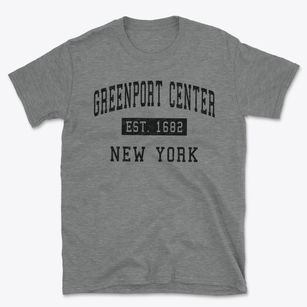 Greenport Center New York Classic Established Basic T-Shirt