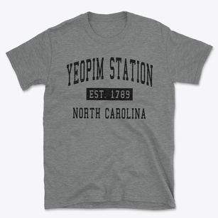 Yeopim Station North Carolina Classic Established Basic T-Shirt