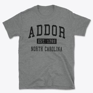 Addor North Carolina Classic Established Basic T-Shirt