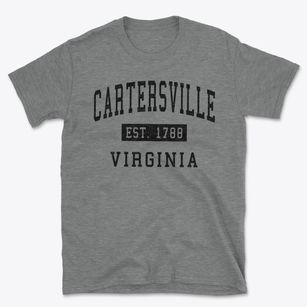 Cartersville Virginia Classic Established Basic T-Shirt