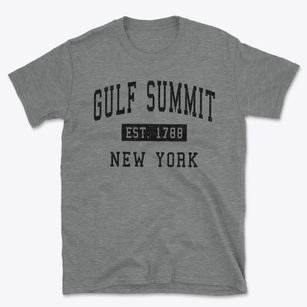 Gulf Summit New York Classic Established Basic T-Shirt