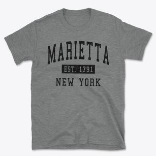 Marietta New York Classic Established Basic T-Shirt