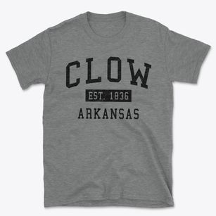Clow Arkansas Classic Established Basic T-Shirt