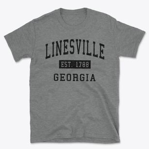 Linesville Georgia Classic Established Basic T-Shirt