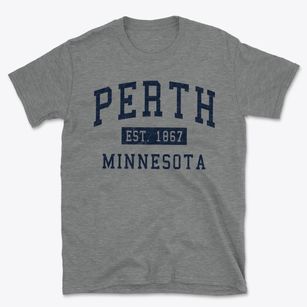 Perth Minnesota Classic Established Basic T-Shirt