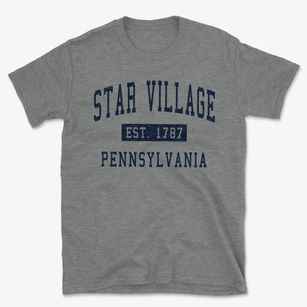 Star Village Pennsylvania Classic Established Basic T-Shirt