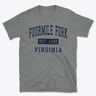 Fourmile Fork Virginia Classic Established Basic T-Shirt