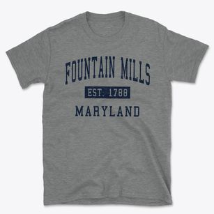 Fountain Mills Maryland Classic Established Basic T-Shirt