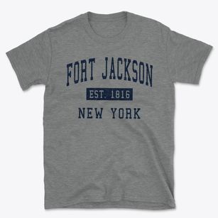 Fort Jackson New York Classic Established Basic T-Shirt
