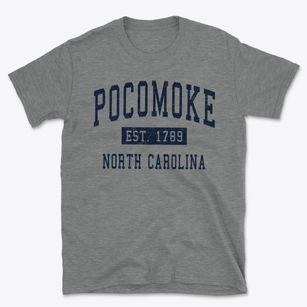 Pocomoke North Carolina Classic Established Basic T-Shirt