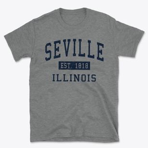 Seville Illinois Classic Established Basic T-Shirt