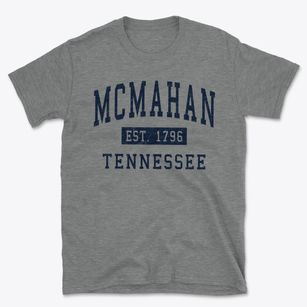 Mcmahan Tennessee Classic Established Basic T-Shirt