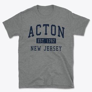 Acton New Jersey Classic Established Basic T-Shirt