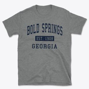 Bold Springs Georgia Classic Established Basic T-Shirt