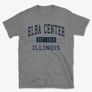 Elba Center Illinois Classic Established Basic T-Shirt