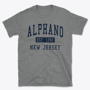 Alphano New Jersey Classic Established Basic T-Shirt