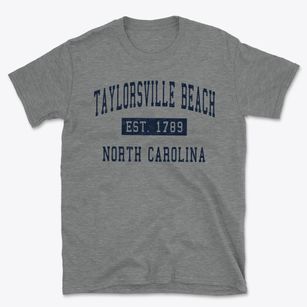 Taylorsville Beach North Carolina Classic Established Basic T-Shirt