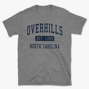 Overhills North Carolina Classic Established Basic T-Shirt