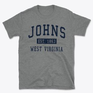 Johns West Virginia Classic Established Basic T-Shirt