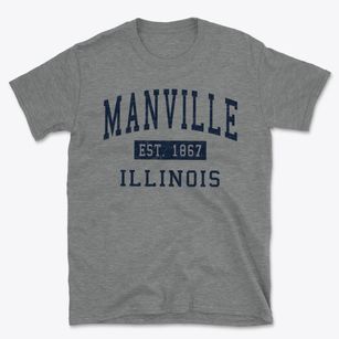 Manville Illinois Classic Established Basic T-Shirt