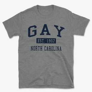 Gay North Carolina Classic Established Basic T-Shirt