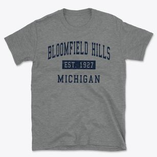 Bloomfield Hills Michigan Classic Established Basic T-Shirt