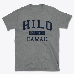 Hilo Hawaii Classic Established Basic T-Shirt