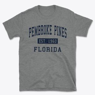 Pembroke Pines Florida Classic Established Basic T-Shirt