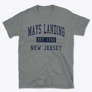 Mays Landing New Jersey Classic Established Basic T-Shirt