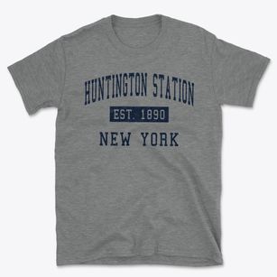 Huntington Station New York Classic Established Basic T-Shirt