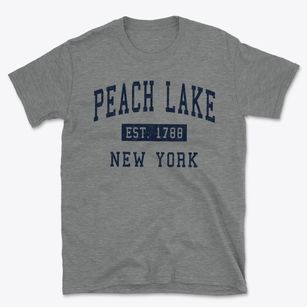 Peach Lake New York Classic Established Basic T-Shirt